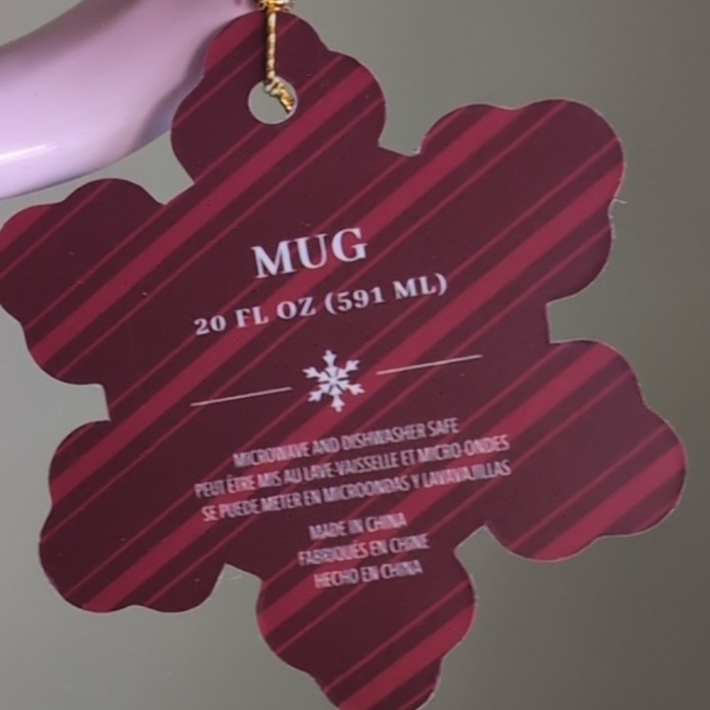 Pinkmas Gingerbread House Mug, Christmas Dinnerware ☕ - Picture 6 of 7